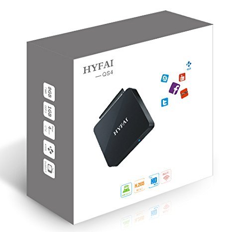 HYFAI QS4 S805 Quad Core Android 4.4 3D H.265 TV Box with Kodi IPTV STB Emulator Supported N3