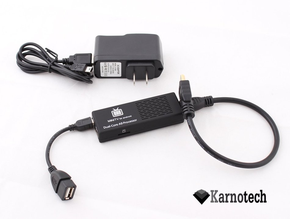 Karnotech&reg; Bluetooth MK808B Dual Core Android 4.1 TV BOX Rockchip RK3066 Cortex-A9 Mini PC Smart TV Stick N3
