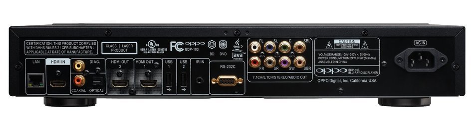 OPPO BDP-103 Universal Disc Player (SACD / DVD-Audio / 3D Blu-ray) N2