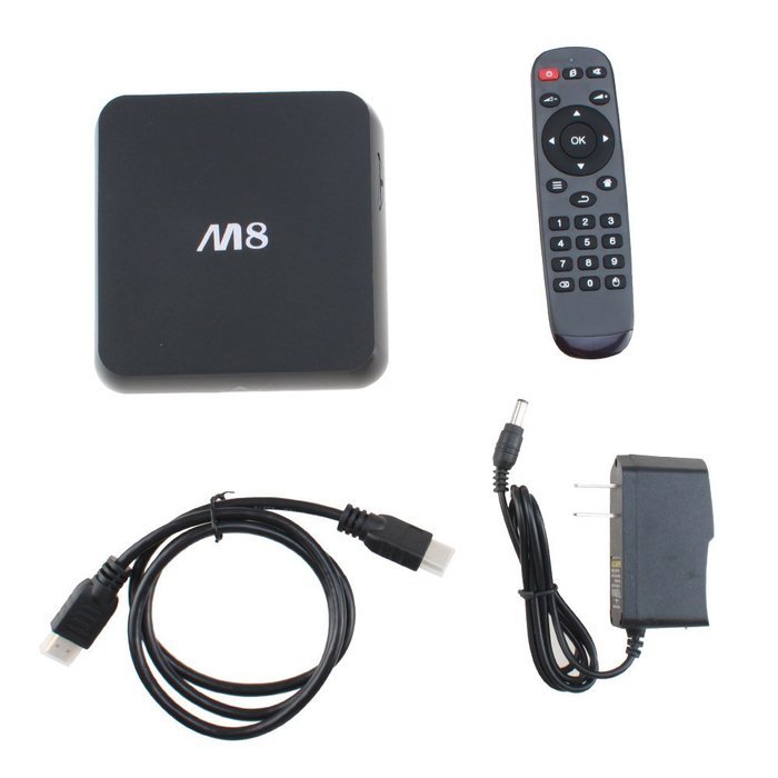 AGPtek Android 4.4 Quad - core Smart TV Box 2GB / 8GB HD Fully Loaded Media Player Dual-WIFI 4KTV N2