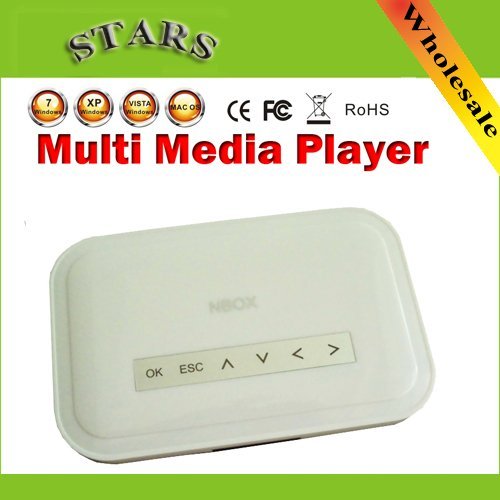 New NBOX DivX Hard Driver RMVB RM MP3 AVI MPEG Divx HDD TV USB SD Card HDTV Media Player Nbox media player with...