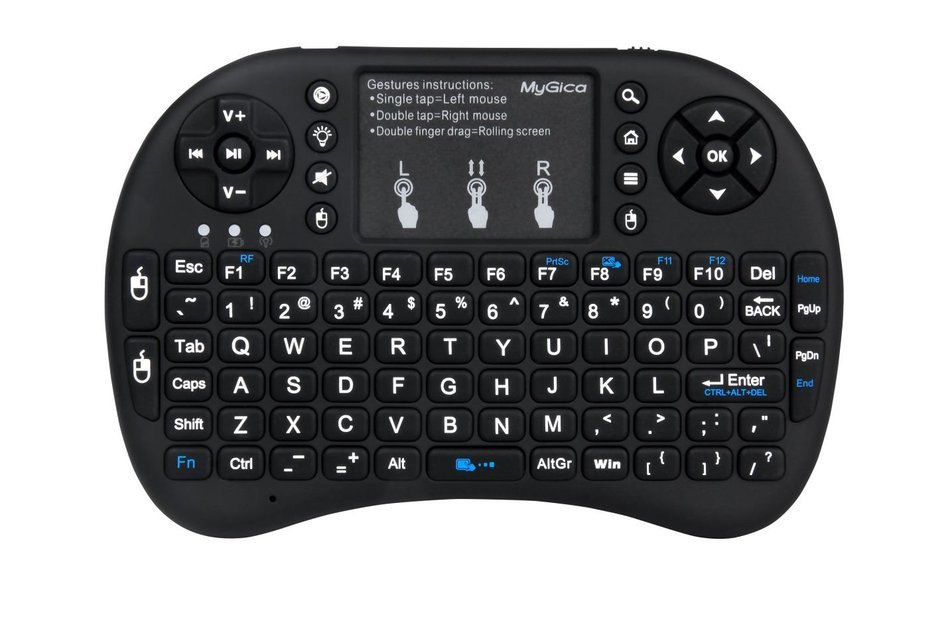 MyGica KR-800 Wireless Full QWERTY Keyboard and Touch Pad for Air Mouse Function and Backlight