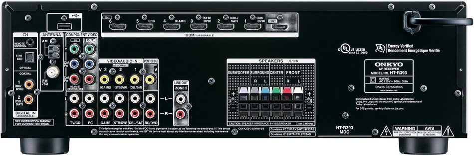 Onkyo HT-S3700 5.1-Channel Home Theater Receiver/Speaker Package N3
