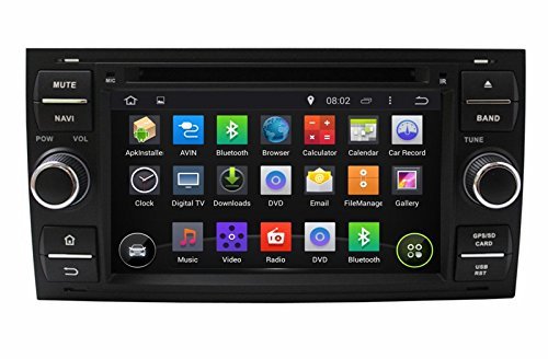 YANGCAN 2 din 7"1024*600 Quad-core Android 5.1 Car PC Radio DVD for Ford Focus S-max C-max Fiesta Galaxy Fusion... N2
