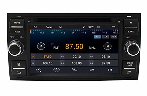 YANGCAN 2 din 7"1024*600 Quad-core Android 5.1 Car PC Radio DVD for Ford Focus S-max C-max Fiesta Galaxy Fusion... N4