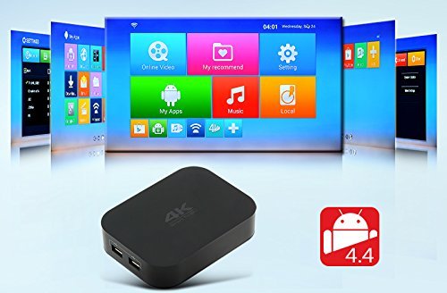 4K Android 4.4 Smart TV Box - 1.6GHz Quad Core CPU, 2GB RAM, 8GB Internal Memory N9