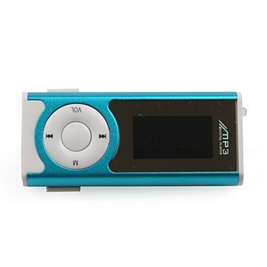 NingB Couple Style Plug-in TF Card Reader MP3 Music Player with LCD Displaying (Rose Red+Blue,2-Pack) N5