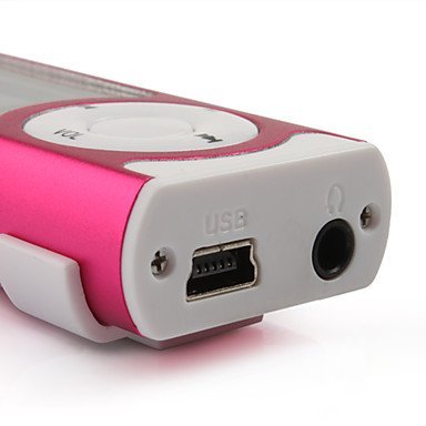 NingB Couple Style Plug-in TF Card Reader MP3 Music Player with LCD Displaying (Rose Red+Blue,2-Pack) N6