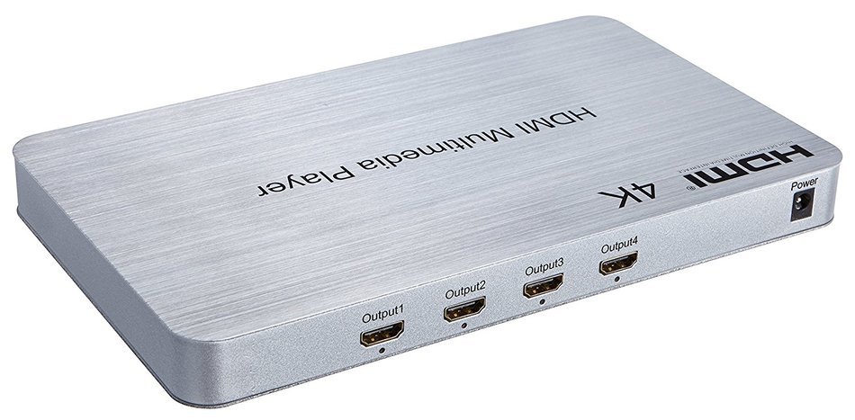 YINGLUN 4 Ways HDMI Media Player with 500G Hard Disk + Remote V1.4 2.0 GHZ 8 core GPU 2G DDR3 Memory Android 4.4... N2