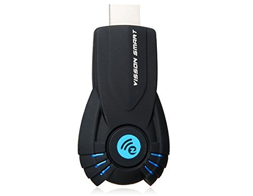 V5II Wireless Display Dongle Wireless Wi-Fi Multimedia Display Dongle with Micro USB (Black) N2