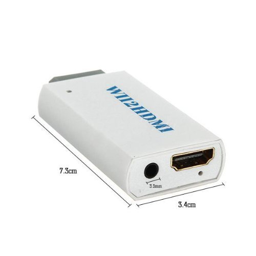Wii to HDMI HDTV Video Converter Adapter HD 480P WII2HDMI 3.5mm Audio