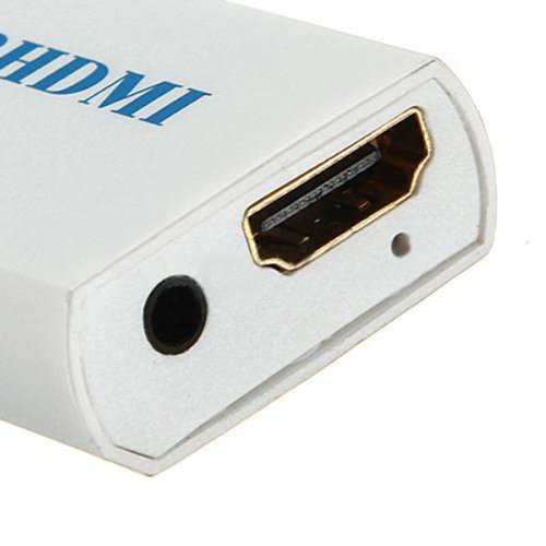Wii to HDMI HDTV Video Converter Adapter HD 480P WII2HDMI 3.5mm Audio N3