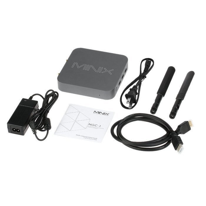 Docooler MINIX NGC-1 Smart TV BOX Windows 10 Mini PC 4GB / 128GB Intel Braswell Fanless 64 Bits 4K Bluetooth 4.2... N9