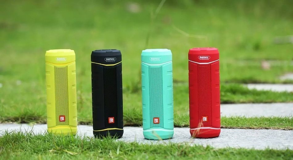 Remax RB-M10 Outdoor Bluetooth Speaker Portable Audio Player Sound Box Bluetooth V4.1 5W2 Speakers Red Color N6