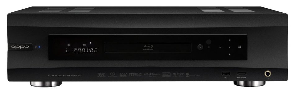 OPPO BDP-105D Universal Audiophile 3D Blu-ray Player Darbee Edition (Black)