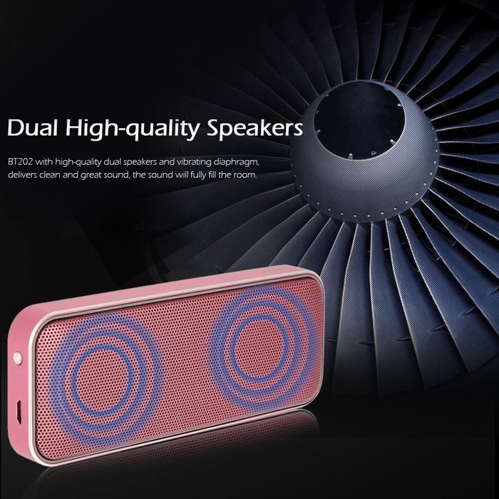 Docooler AEC BT202 Pocket-Sized Outdoor Bluetooth 4.1 Speaker Super Bass Hands-free Calling N4