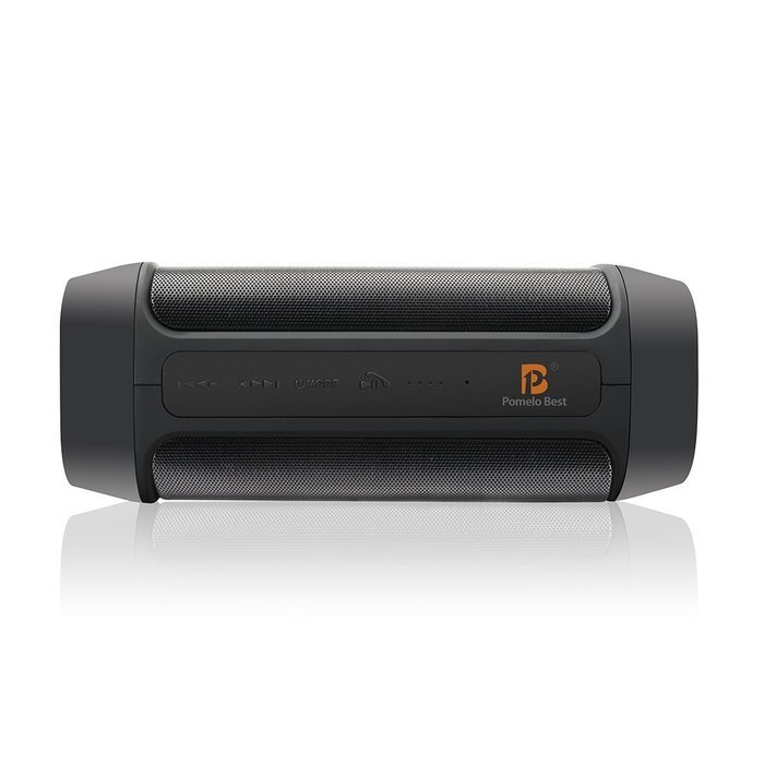 Pomelo Best Wireless Bass Speaker, 6W * 2 Output with 5000mAh Power Bank, Black N5