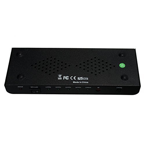 BephaMart 4x1 HDMI Switch HDMI Optical Fiber Coaxial Audio Separator IR Remote Control N6