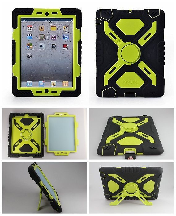 Teckology SEO soft Silicone surper heavy duty military case screen protector cover weather proof Kids safe for... N2