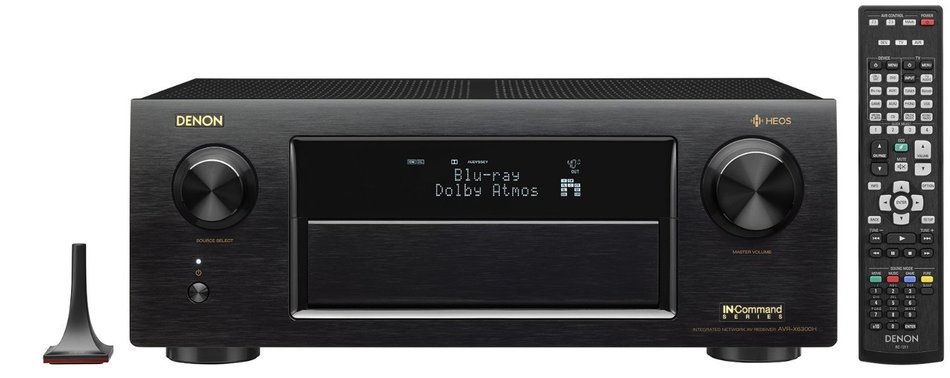 Denon Receiver Audio & Video Component Receiver,Black (AVRX6300H) + Polk Audio 5.1 TL1600 Speaker System + Monster... N2