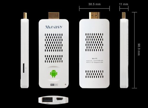 Kingzer HDMI TV Box Dongle Stick Mini PC Android 4.2 Dual Core RK3066 WIFI 1080P