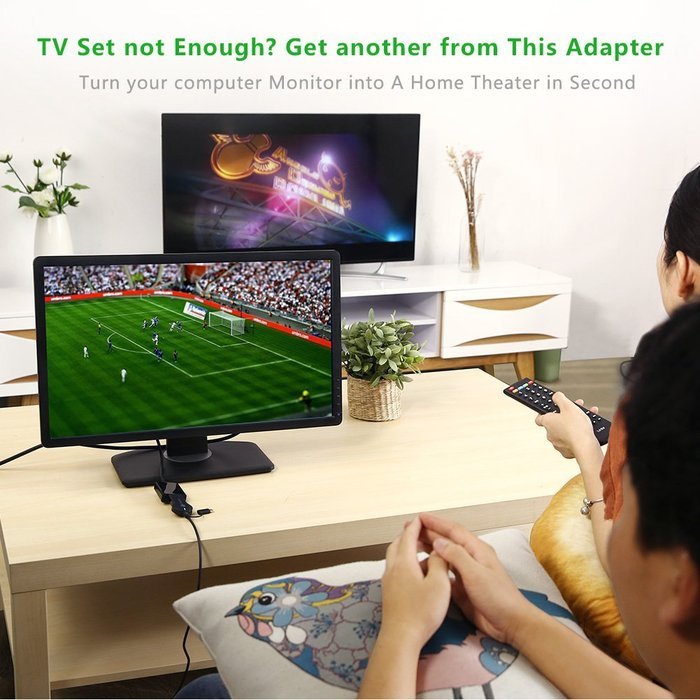 HDMI to VGA, Ugreen Active HDMI Female to VGA Male Adapter Converter with 3.5mm Audio Jack for TV Stick,Raspberry... N4