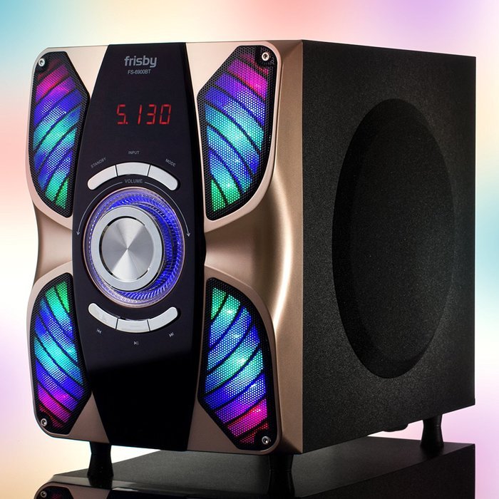 Frisby FS-6900BT Home Theater 5.1 Surround Sound System Bluetooth Receiver Stereo Subwoofer with Bluetooth USB... N2