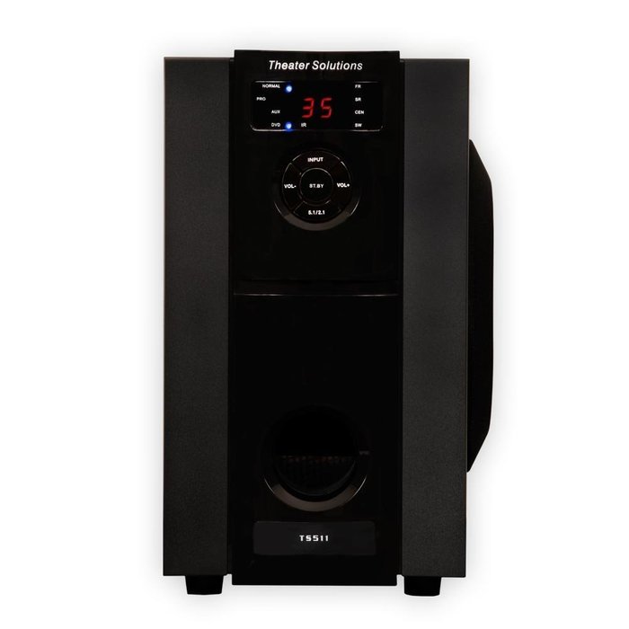 Theater Solutions TS511 Home Theater 5.1 Powered Speaker System with Bluetooth and 2 Extension Cables N2