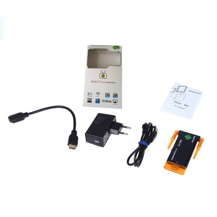 FireAnt&reg; CX919 Android 4.2 Mini PC Box TV Stick Quad Core 2G/8GB 1080P Bluetooth Dual External WiFi Antenna N7