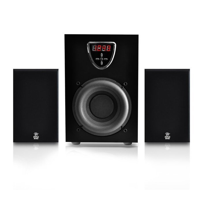 Pyle 2.1 Channel Home Theater Stereo Speaker System for TVs, Laptops, Computers or MP3 Players - Equipped with... N3