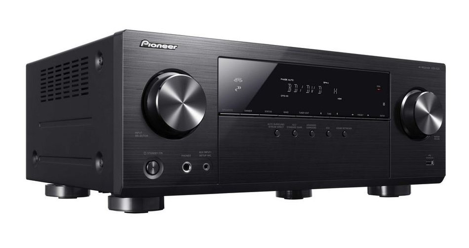 Pioneer 5.1 Channel Network AV Receiver Audio & Video Component Receiver, Black (VSX-531) + Polk Audio 5.1 TL1600... N2