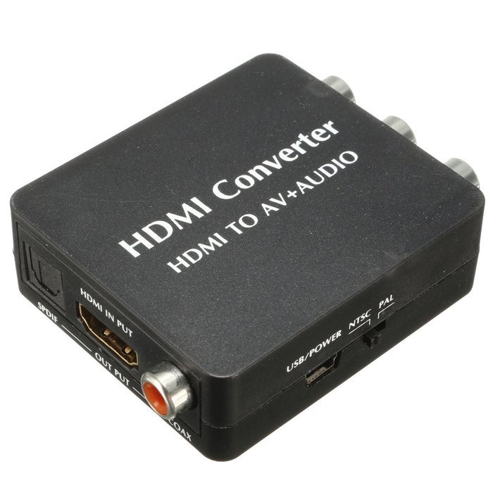 BephaMart HDMI 1.3 to RCA Audio Video AV CVBS Converter Composite Adapter For PS3 PC HDTV LCD N3