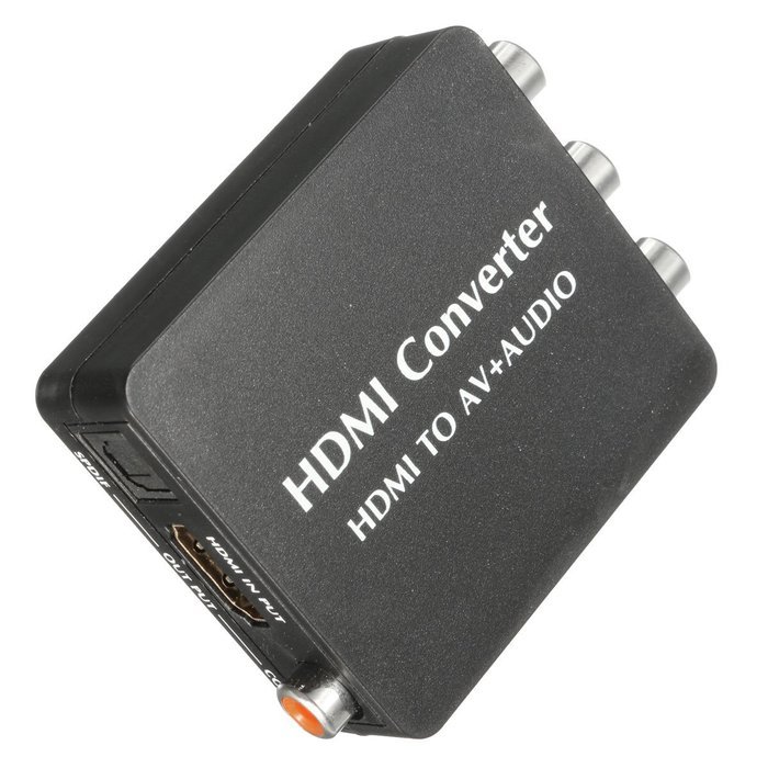 BephaMart HDMI 1.3 to RCA Audio Video AV CVBS Converter Composite Adapter For PS3 PC HDTV LCD N5