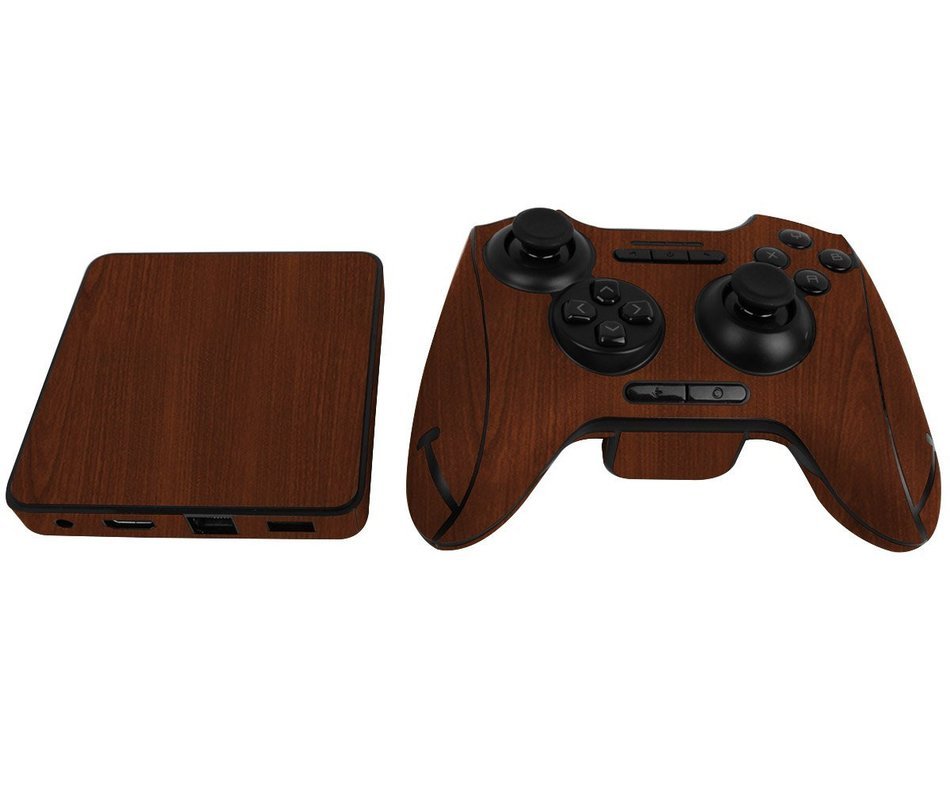 Skinomi TechSkin - Razer Forge TV Dark Wood Full Body Skin Protector / Front & Back Wrap / Premium HD Clear Film...