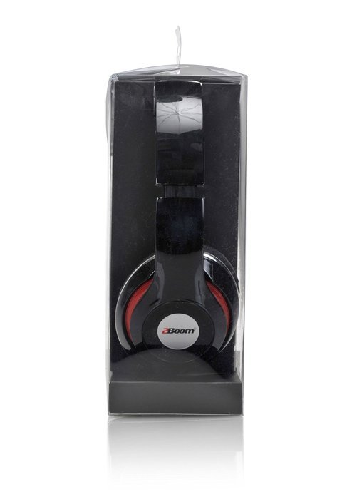 2BOOM MIXX Professional Over Ear Studio Foldable Digital Stereo Bass Wired Headphone Red N14