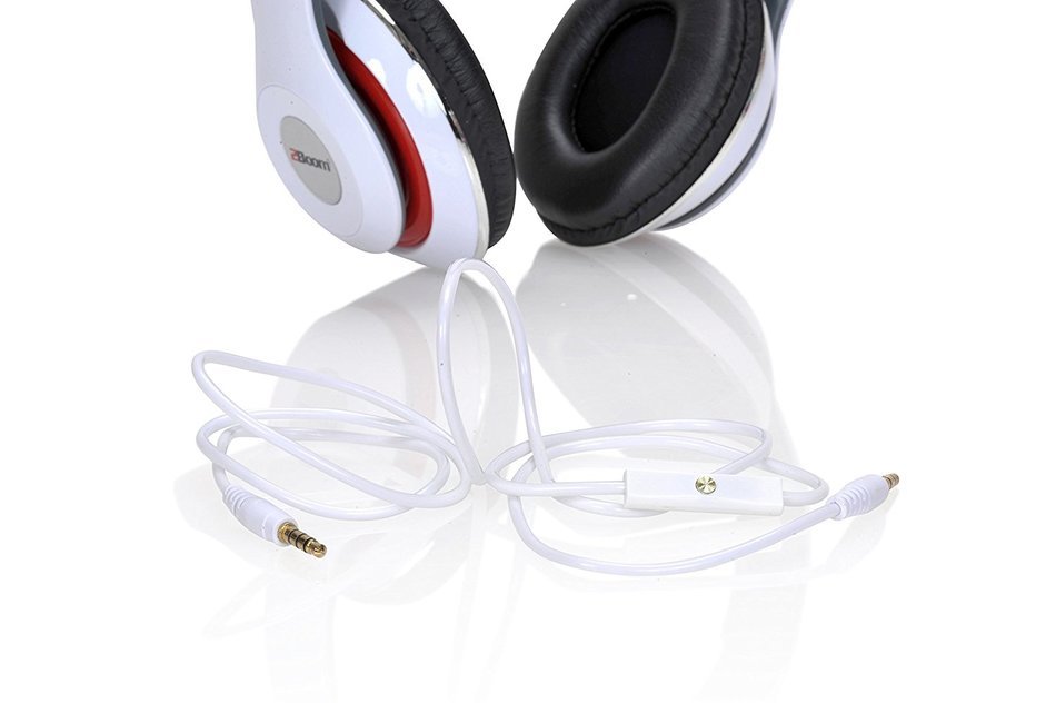 2BOOM MIXX Professional Over Ear Studio Foldable Digital Stereo Bass Wired Headphone Red N17