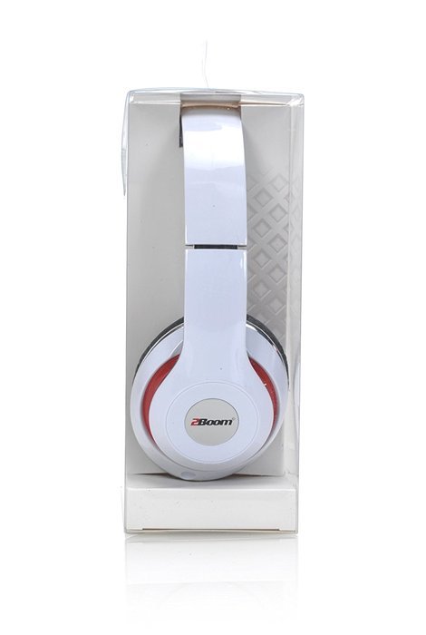 2BOOM MIXX Professional Over Ear Studio Foldable Digital Stereo Bass Wired Headphone Red N19