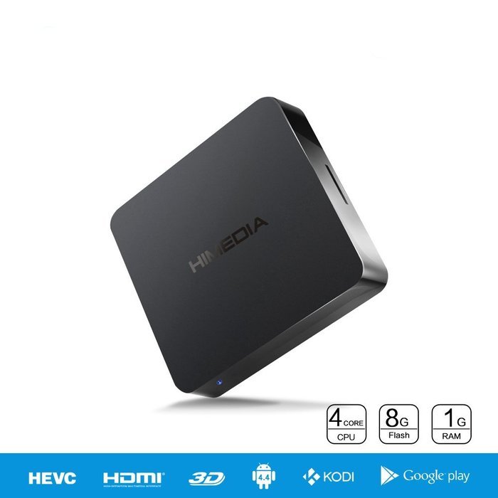 HiMedia Q1 Smart TV Box Quad Core 3D 4K Ultra HD Android TV Box: 1GB 8GB USB3.0 WiFi Network Streaming Media Player...