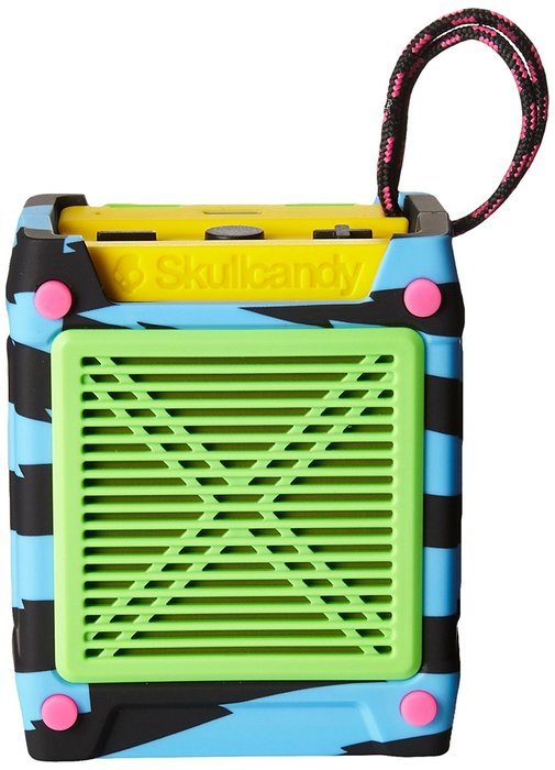 Skullcandy Shrapnel Water-resistant Drop-proof Bluetooth Portable Speaker with On-Board Mic, Black N20