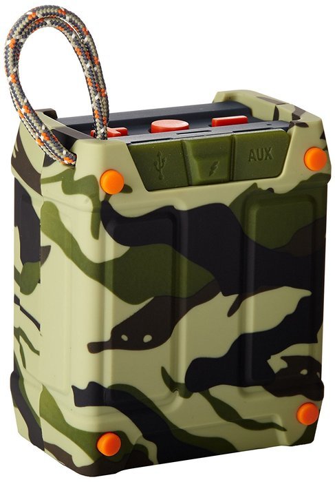 Skullcandy Shrapnel Water-resistant Drop-proof Bluetooth Portable Speaker with On-Board Mic, Black N28