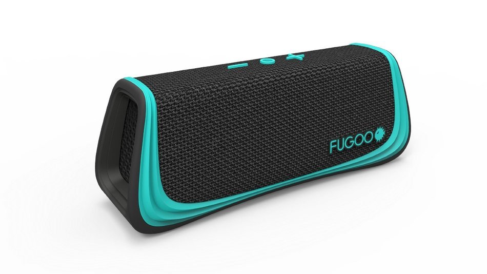 FUGOO Sport - Portable Rugged Bluetooth Wireless Speaker Waterproof Longest 40 Hrs Battery Life (Black/Teal) N2
