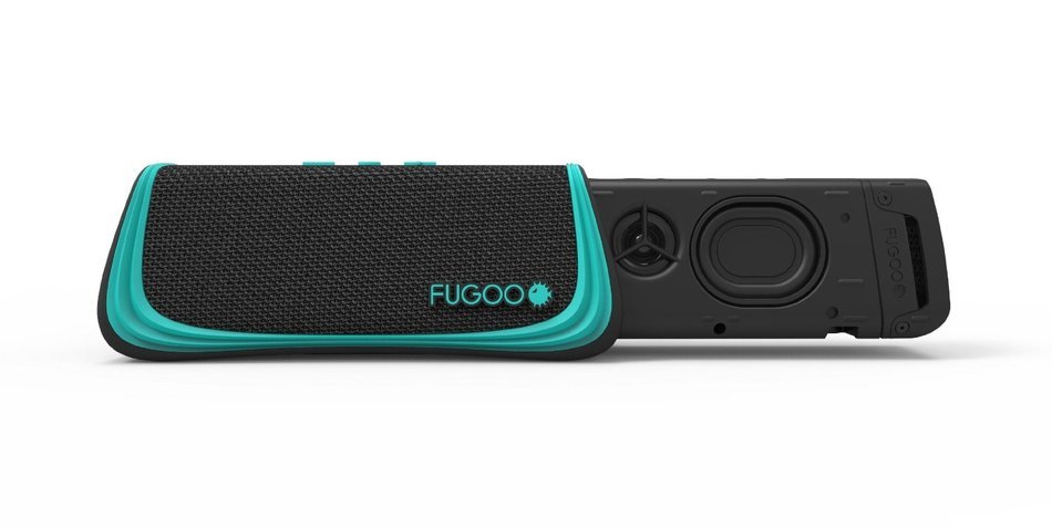 FUGOO Sport - Portable Rugged Bluetooth Wireless Speaker Waterproof Longest 40 Hrs Battery Life (Black/Teal) N4