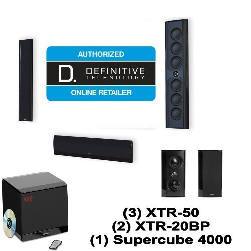 Definitive Technology Mythos XTR-50 5.1 Speaker System with XTR-20BP and SuperCube 4000 (Black)