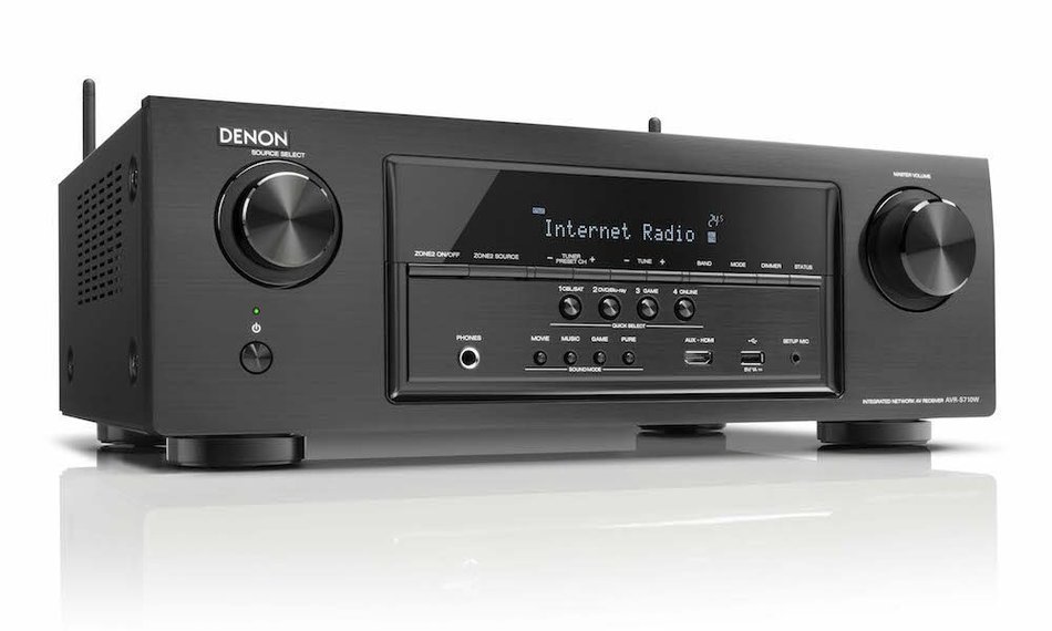 Denon AVR-S710W 7.2 Channel Full 4K Ultra HD A/V Receiver with Bluetooth and Wi-Fi + Polk Audio 5.1 TL1600 Speaker... N2