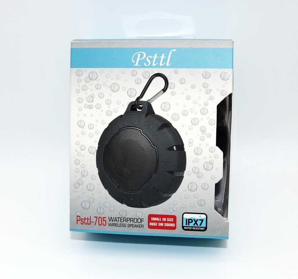 Psttl IPX7 Waterproof Bluetooth Speaker, Rugged Wireless Portable Speaker N7