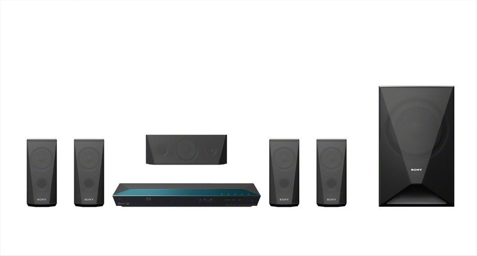Sony 5.1 Channel 1000 Watts 3D Blu-ray DVD Surround Sound Home Theater System with Full HD 1080p, Built-in Wi-Fi...