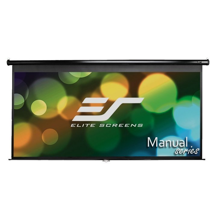 Elite Screens Manual, 150-inch 16:9, Pull Down Projection Manual Projector Screen with Auto Lock, M150UWH2 N9