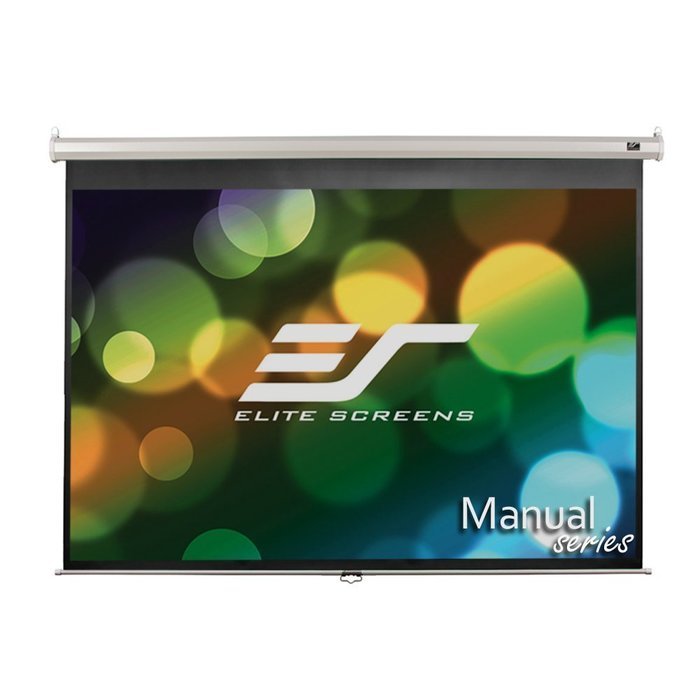 Elite Screens Manual, 150-inch 16:9, Pull Down Projection Manual Projector Screen with Auto Lock, M150UWH2 N12