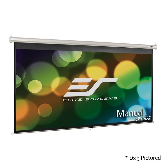 Elite Screens Manual, 150-inch 16:9, Pull Down Projection Manual Projector Screen with Auto Lock, M150UWH2 N13