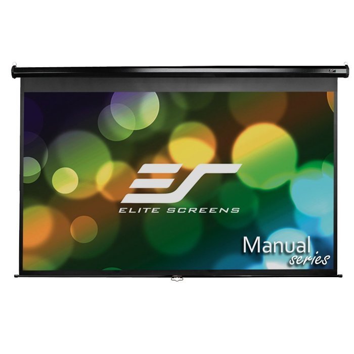 Elite Screens Manual, 150-inch 16:9, Pull Down Projection Manual Projector Screen with Auto Lock, M150UWH2 N17